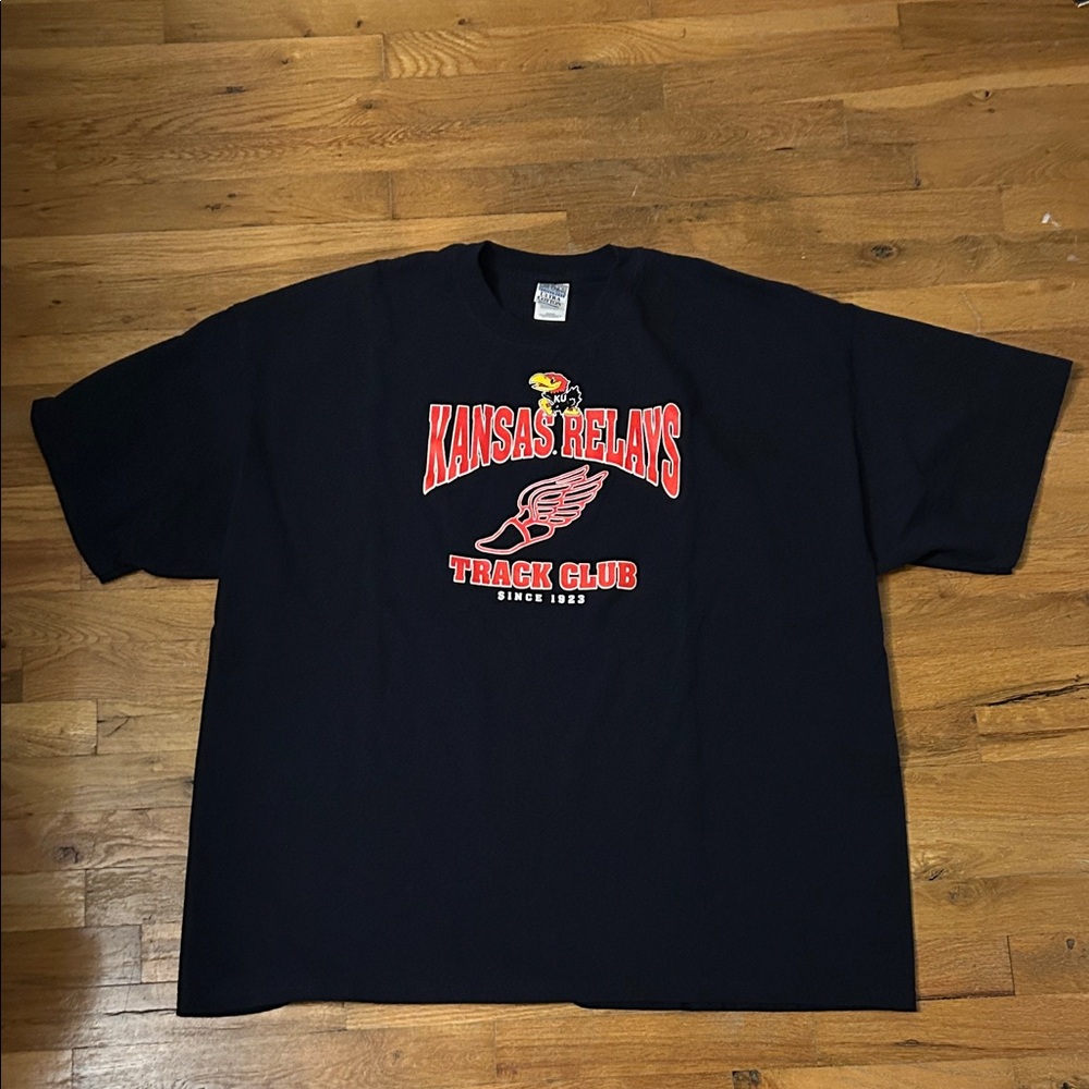 Gildan Black Kansas Relays Track Club Tee